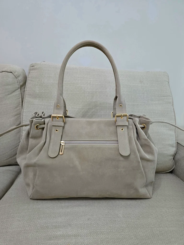 Gran bolso de hombro de gamuza – photo 2